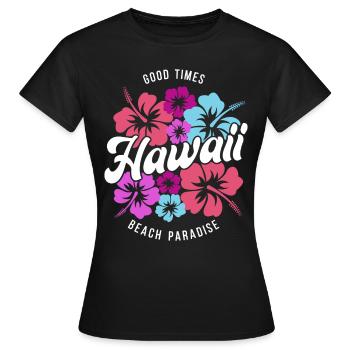 Hawaii Good Times Beach Paradise - T-shirt Femme - noir - Devant - AI Model Female 172 dark (172cm)