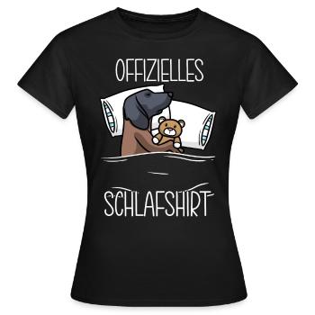 Bayerischer Gebirgsschweißhund Kuscheltier - Frauen T-Shirt - Schwarz - Vorne - AI Model Female 172 dark (172cm)