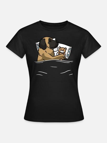 Leonberger koseleke Offisiell soveskjorte - T-skjorte for kvinner - svart