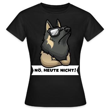 Sturer Tervueren Hund Belgischer Schäferhund - Frauen T-Shirt - Schwarz - Vorne - AI Model Female 172 dark (172cm)