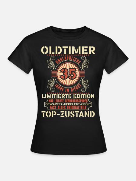 35 Jähriges Dienstjubiläum Firmenjubiläum - Frauen T-Shirt - Schwarz