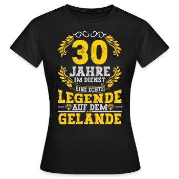 30 Jähriges Dienstjubiläum Firmenjubiläum - Frauen T-Shirt - Schwarz - Vorne - AI Model Female 172 dark (172cm)
