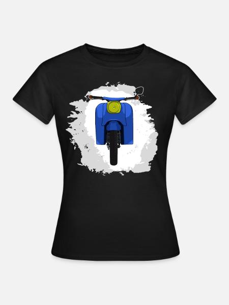 Schwalbe KR51 / Schwalbenfahrer / Ostalgie / Mofa - Frauen T-Shirt - Schwarz