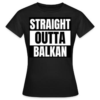 Balkan Hrvatska Apc Balkan Jebiga Hrvatska Croats - Women's T-Shirt - black - Front - AI Model Female 172 dark (172cm)