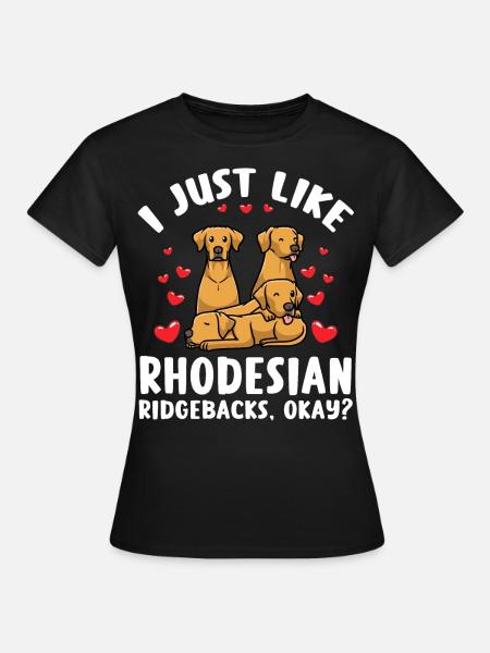 Rhodesian Ridgeback Hund - Frauen T-Shirt - Schwarz