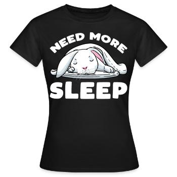 Lapin Blanc Lapin - T-shirt Femme - noir - Devant - AI Model Female 172 dark (172cm)