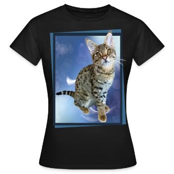 Tabby - Women's T-Shirt - black - Front - AI Model Female 172 dark (172cm)