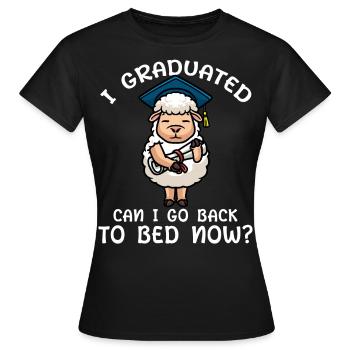 Diplômé diplômé - T-shirt Femme - noir - Devant - AI Model Female 172 dark (172cm)