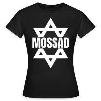 Mossad Israel Israeli Intelligence Tel Aviv - Women's T-Shirt - black - Front - AI Model Female 172 dark (172cm)