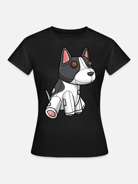 Rat Terrier Hund Kuscheltier - Frauen T-Shirt - Schwarz