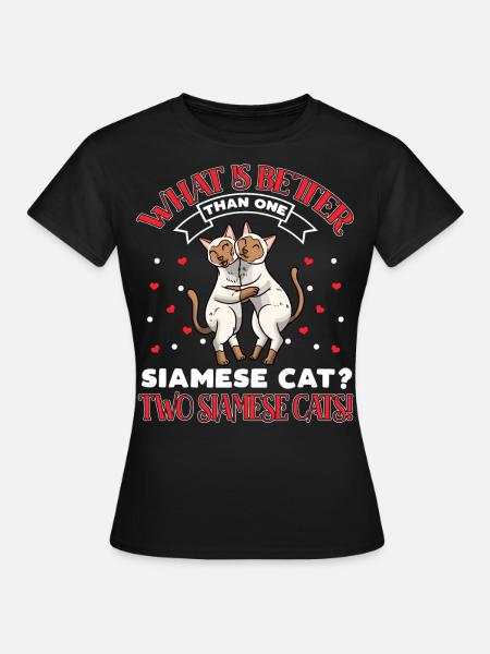 Siamkatzen-liebhaber - Frauen T-Shirt - Schwarz