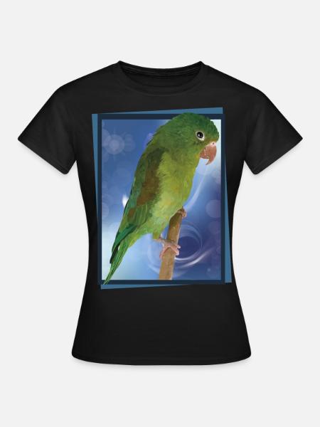 Der gebräunten Sittich - Frauen T-Shirt - Schwarz
