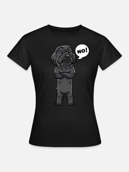Schnoodle Hund - Frauen T-Shirt - Schwarz