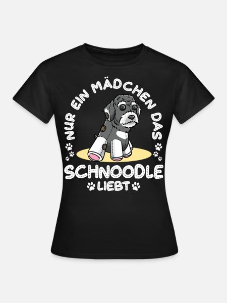 Schnoodle Hund - Frauen T-Shirt - Schwarz