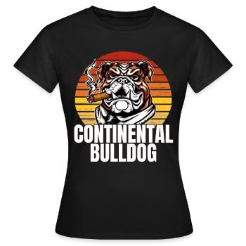 Colorbulls Conti Bulldoggen Continental Bulldogs - T-shirt Femme - noir - Devant - AI Model Female 172 dark (172cm)