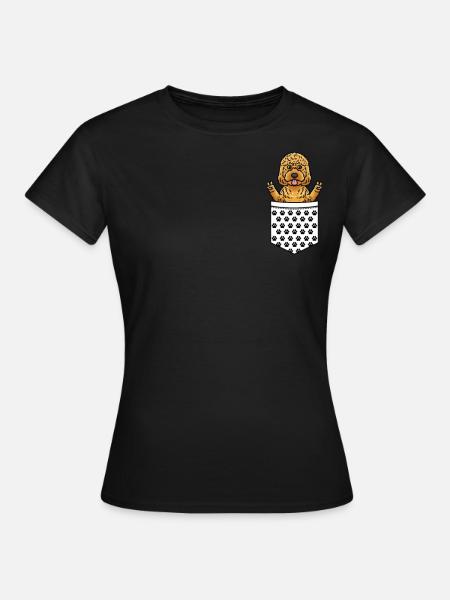 Cockapoo Hund In Tasche - Frauen T-Shirt - Schwarz