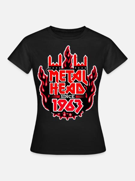 METALHEAD since 1963 - Frauen T-Shirt - Schwarz