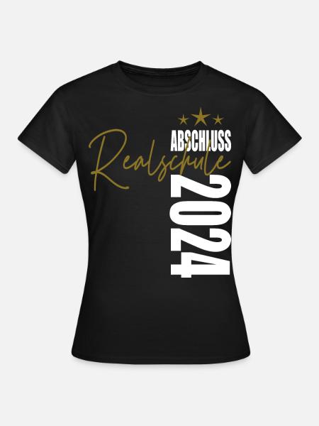 Abschluss 2024 Realschule - Frauen T-Shirt - Schwarz