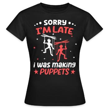 Marionnettistes pour marionnettes et marionnettes - T-shirt Femme - noir - Devant - AI Model Female 172 dark (172cm)