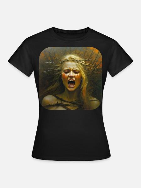 Les femmes d’horreur affrontent Banshee - T-shirt Femme - noir