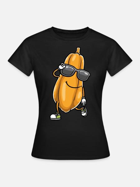Papaya Tanzen - Frauen T-Shirt - Schwarz