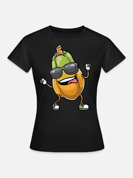 Papaya Tanzen - Frauen T-Shirt - Schwarz