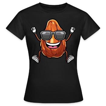 Dattes Fruit Dancing - T-shirt Femme - noir - Devant - AI Model Female 172 dark (172cm)