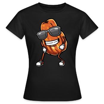 Datteln Frucht Tanzen - Frauen T-Shirt - Schwarz - Vorne - AI Model Female 172 dark (172cm)
