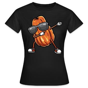 Datteln Frucht Tanzen - Frauen T-Shirt - Schwarz - Vorne - AI Model Female 172 dark (172cm)
