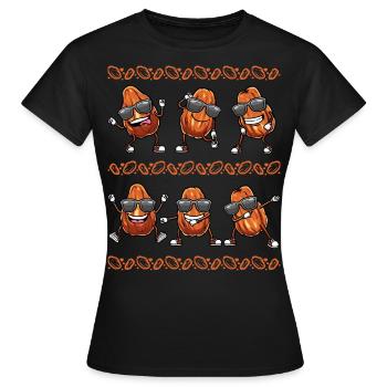Dattes Fruit Dansant - T-shirt Femme - noir - Devant - AI Model Female 172 dark (172cm)