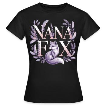 Stilvoller Fuchs für Oma - Frauen T-Shirt - Schwarz - Vorne - AI Model Female 172 dark (172cm)