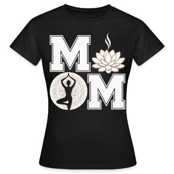 Yoga 12 - Frauen T-Shirt - Schwarz - Vorne - AI Model Female 172 dark (172cm)