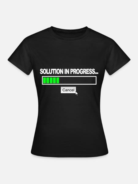 Solution en cours - T-shirt Femme - noir