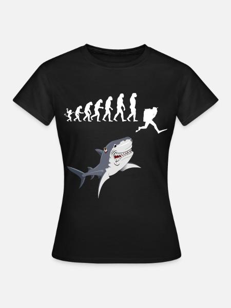 SCUBA EVOLUTION - Frauen T-Shirt - Schwarz