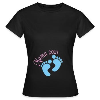 Mama 2021 - Frauen T-Shirt - Schwarz - Vorne - AI Model Female 172 dark (172cm)