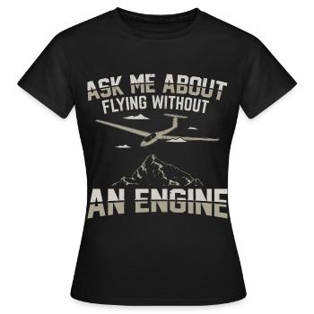 Gliding - Women's T-Shirt - black - Front - AI Model Female 172 dark (172cm)