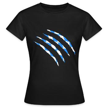 Bayern - Frauen T-Shirt - Schwarz - Vorne - AI Model Female 172 dark (172cm)