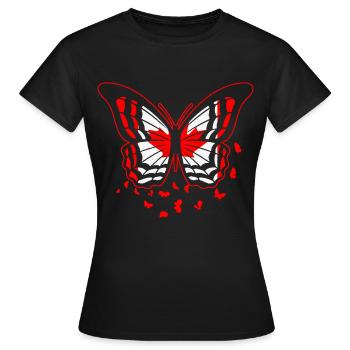 Drapeau du Canada - T-shirt Femme - noir - Devant - AI Model Female 172 dark (172cm)