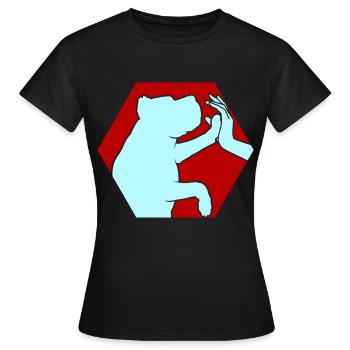 Hundefreunde Hundeliebhaber Hund - Frauen T-Shirt - Schwarz - Vorne - AI Model Female 172 dark (172cm)