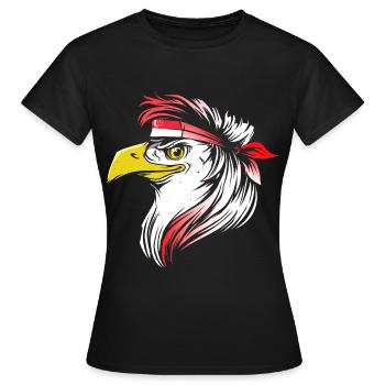 Singapur - Frauen T-Shirt - Schwarz - Vorne - AI Model Female 172 dark (172cm)