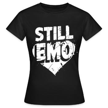 Toujours Emo ! Emo Goth Alternative - T-shirt Femme - noir - Devant - AI Model Female 172 dark (172cm)
