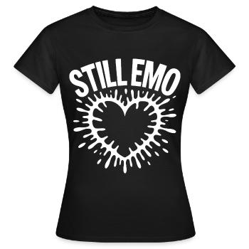 Toujours emo ! Esthétique alternative gothique emo - T-shirt Femme - noir - Devant - AI Model Female 172 dark (172cm)