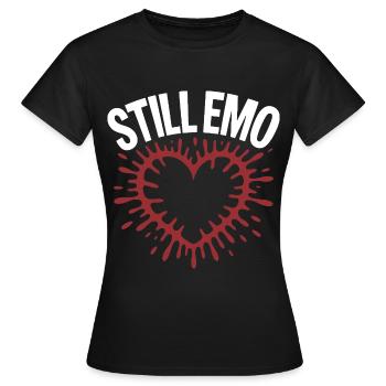 Toujours emo ! Esthétique alternative gothique emo - T-shirt Femme - noir - Devant - AI Model Female 172 dark (172cm)