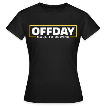 Offday – Made to Unwind - Frauen T-Shirt - Schwarz - Vorne - AI Model Female 172 dark (172cm)