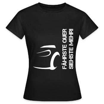 Traversier, voir plus de design blanc - T-shirt Femme - noir - Devant - AI Model Female 172 dark (172cm)