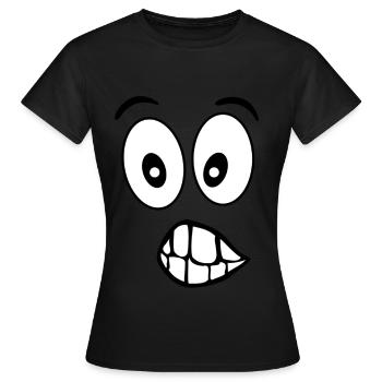 Stupid face - Women's T-Shirt - black - Front - AI Model Female 172 dark (172cm)