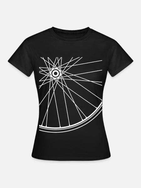 Fahrrad Rad Speiche Felge Rennrad Mountainbike BMX - Frauen T-Shirt - Schwarz