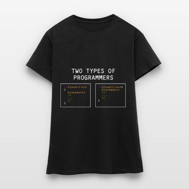 Two types of programmers PHP HTML IT Developer Women's T-Shirt