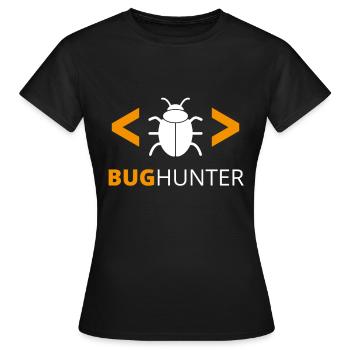 Bug Hunter Programmierer Debugger - Frauen T-Shirt - Schwarz - Vorne - AI Model Female 172 dark (172cm)