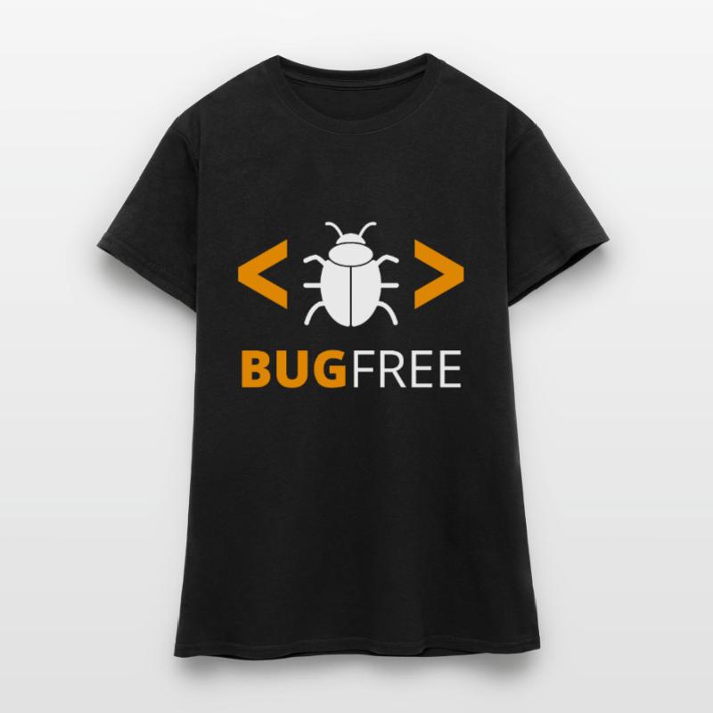 Bugfree Free Programmer Code Geek T-shirt Femme
